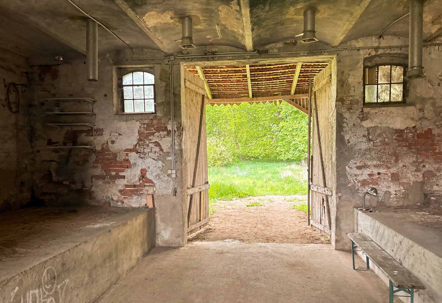 Blick aus dem Erdgeschoss in den Lenné-Park