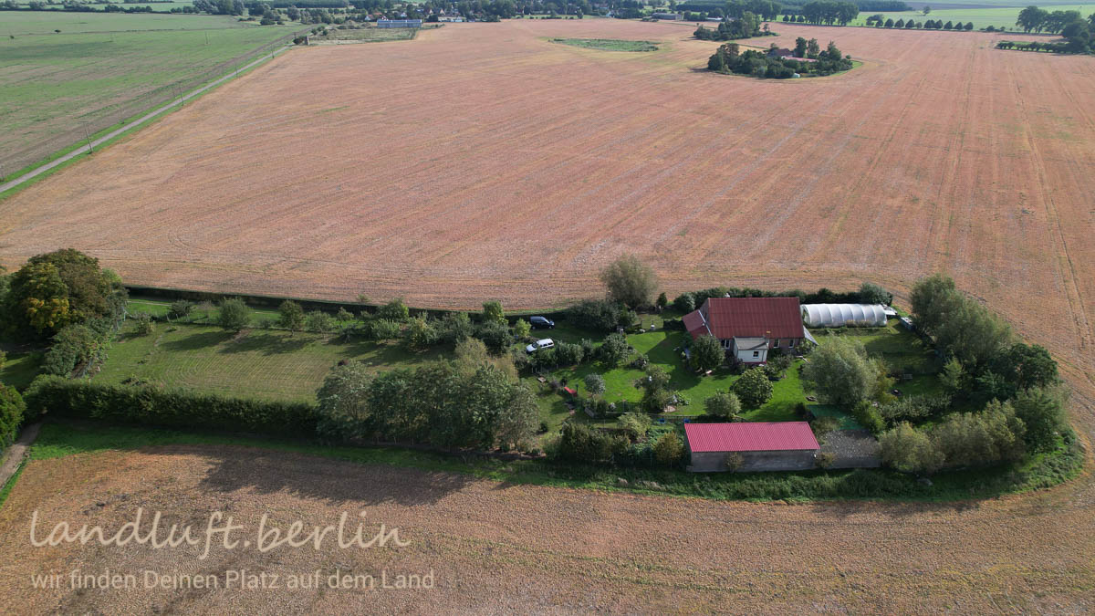 Das Grundstück nach Osten