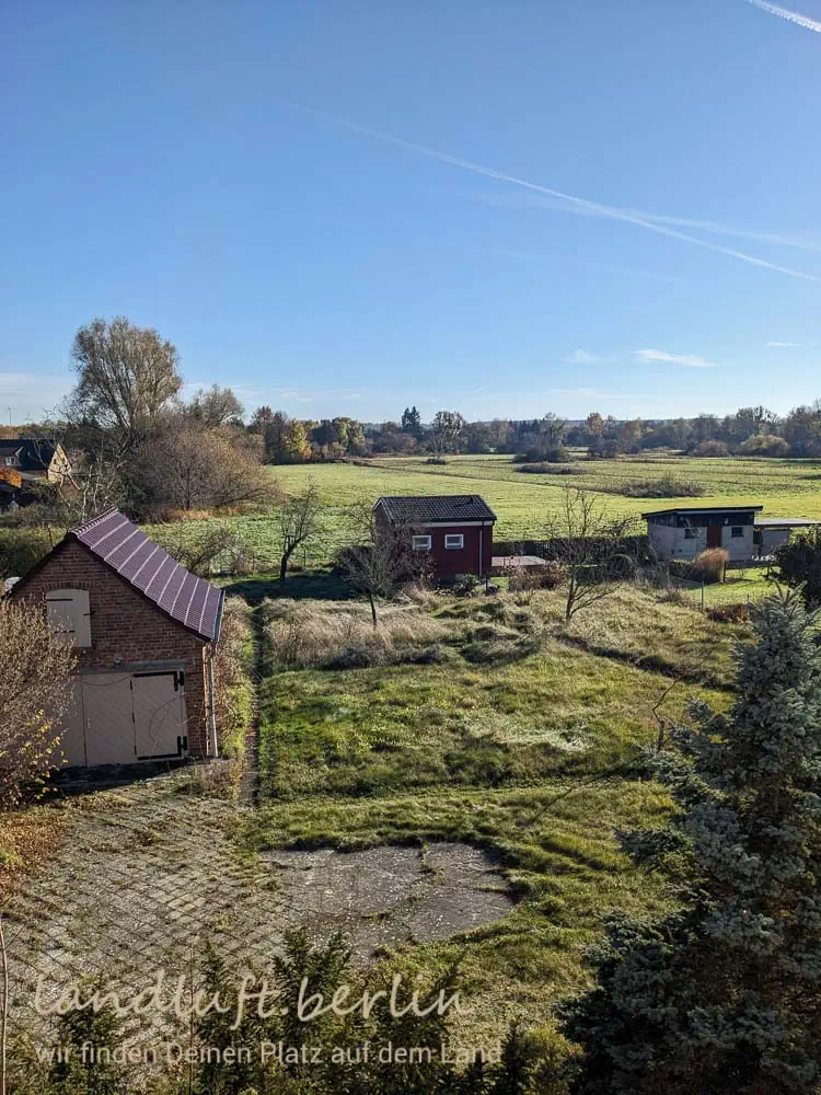 Der Garten aus dem OG gesehen