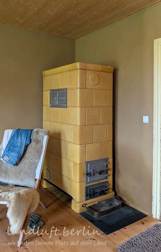 Der Kachelofen funktioniert noch