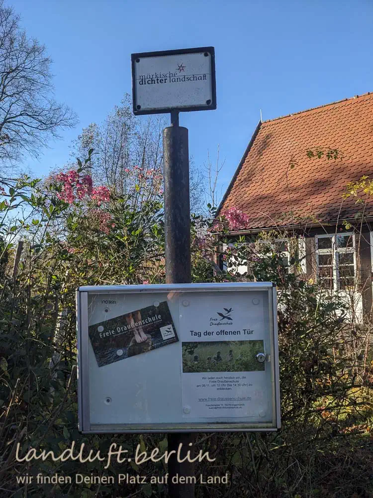 Draußenschule gegenüber