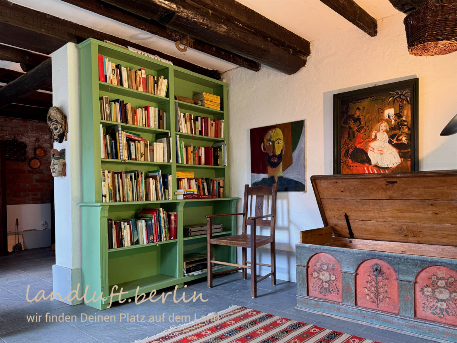 Eingangsbereich Atelier, Blick nach Osten