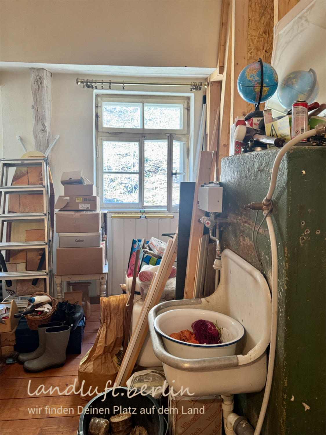 Flur 2.OG, Installation eines WCs hier möglich