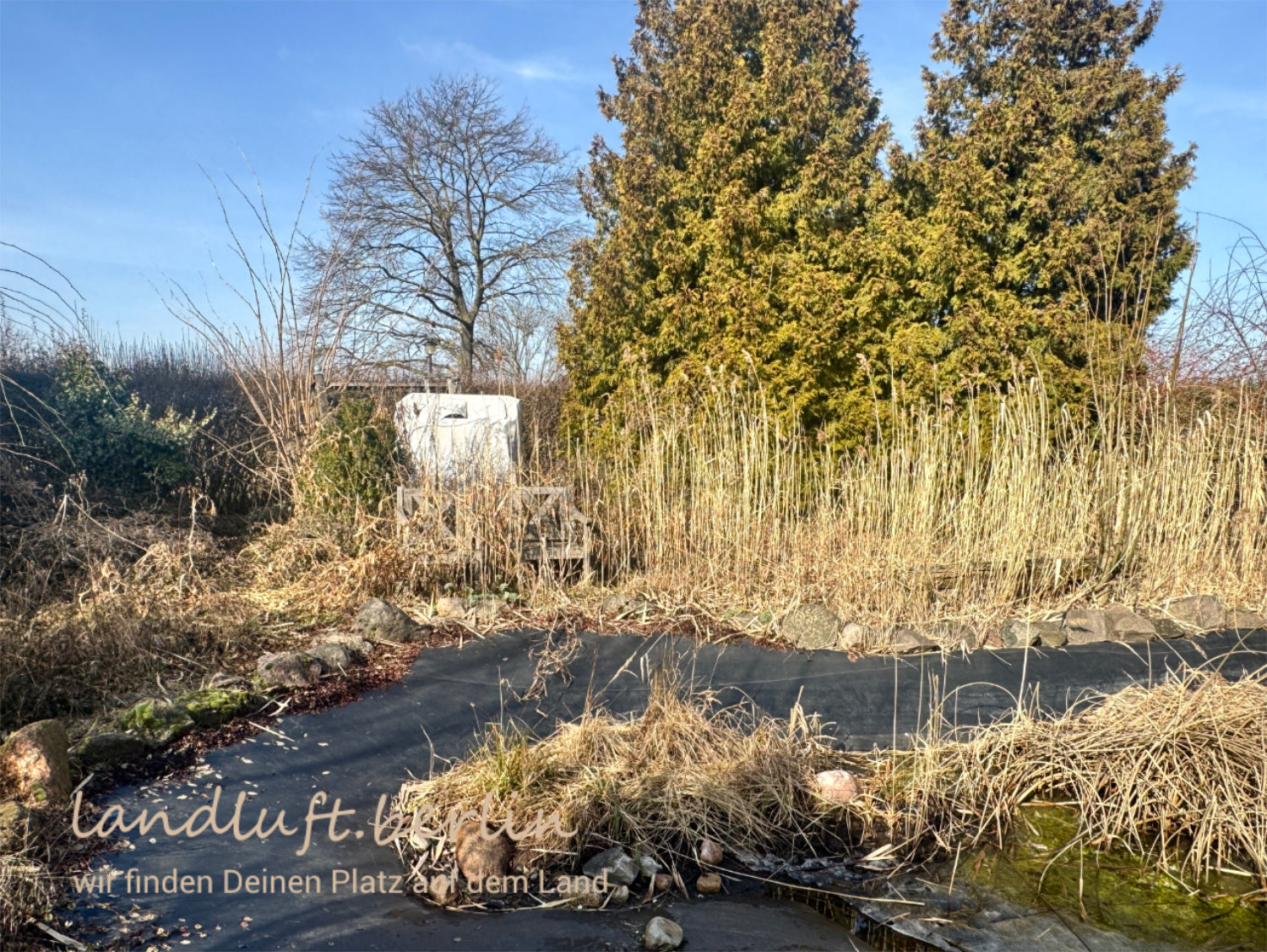 Gartenland mit ehemaligem Folienteich