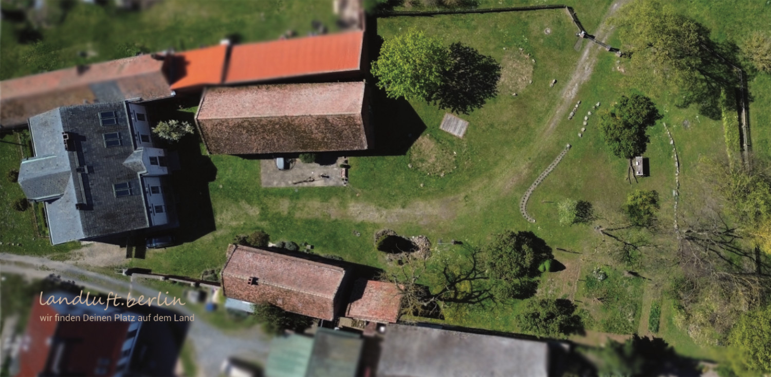 Luftbild des Grundstücks