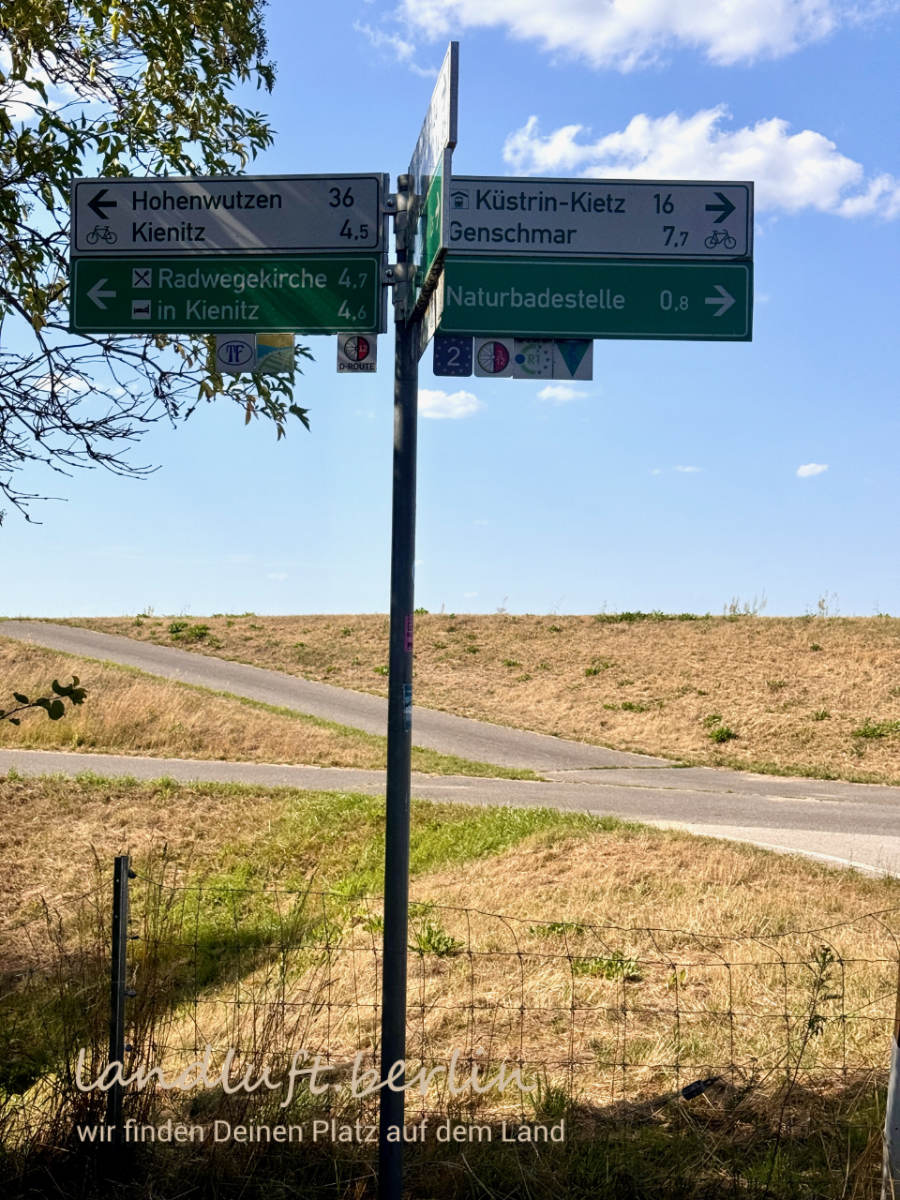 Oderdeich von Sydowswiese kommend