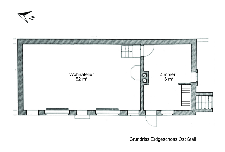 Grundriss Oststall