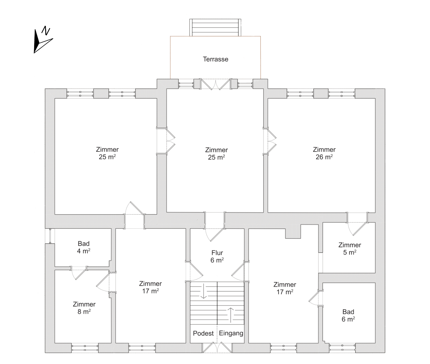 Grundriss Erdgeschoss Wohnhaus