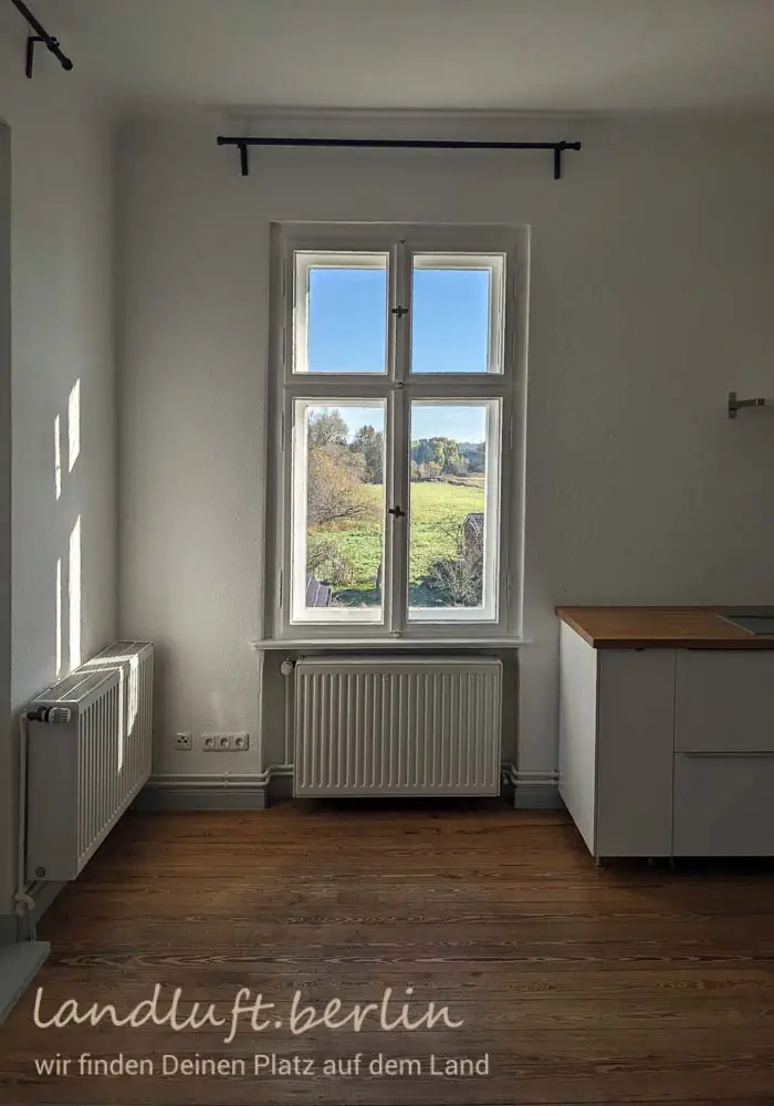 Wohnküche, Blick in den Garten